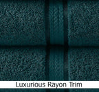 Cotton Craft Ultra Soft 6 Pack Hand Towels 16x28 Teal Weighs 6 Ounces Each - Image 3