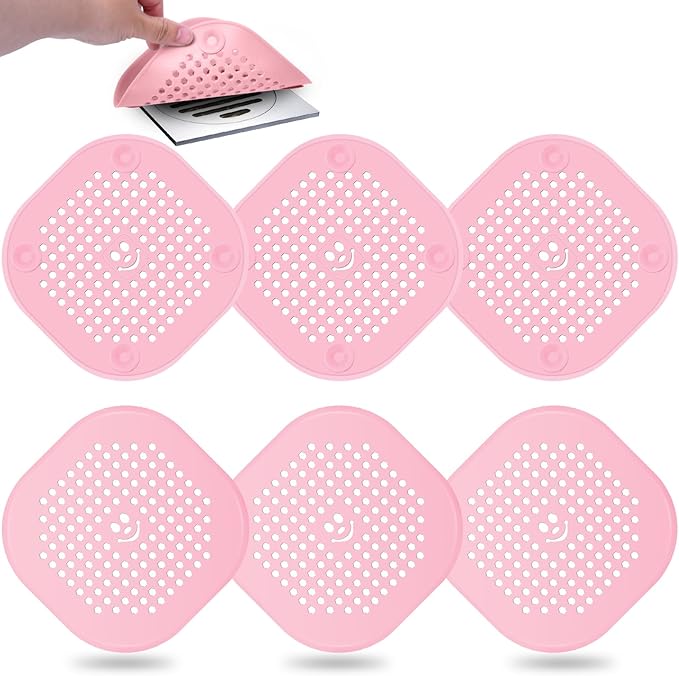 6 Pack Hair Stopper for Shower Drain Shower Drain Hair Catcher, Hair Trap for by Unknown