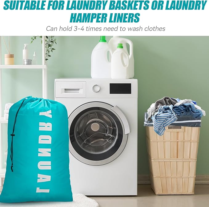 Laundry Bag, 2 Pack Travel Laundry Bags - Image 5