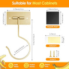 Self Adhesive Banana Hook Under Cabinet Foldable Banana Hanger Metal Under - Image 8