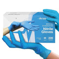FifthPulse Blue Nitrile Disposable Gloves Medium, Dental and Surgical Grade by FifthPulse