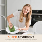 KinHwa Kitchen Washcloths for Dishes Absorbent Microfiber Dish Cloths Quick Dry - Image 2
