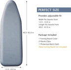 SheeChung 14"x42" Over The Door Ironing Board Cover, Thick Iron Covers - Image 2