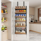 6-Tier Over The Door Pantry Organizer, Heavy-Duty Metal Wall Mount or Hanging - Image 4