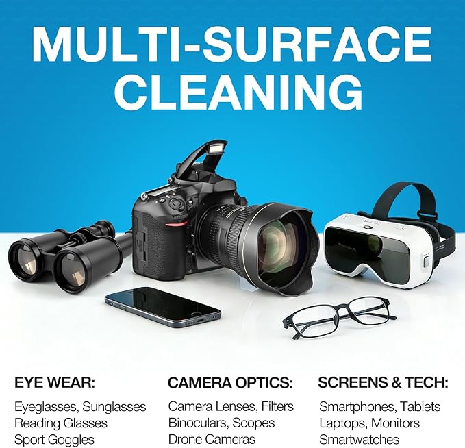 SmoTecQ Glasses Cleaner Kit – Alcohol-Free, Plant-Based Spray + Ultra-Soft - Image 4