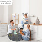 Upgraded 100L Collapsible Laundry Basket, Extra Large Mesh Pop Up Laundry Hamper - Image 7