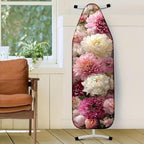 Nuxovilar Soft Pink & White Floral Pattern Ironing Board Cover, 15×54 inch - Image 2