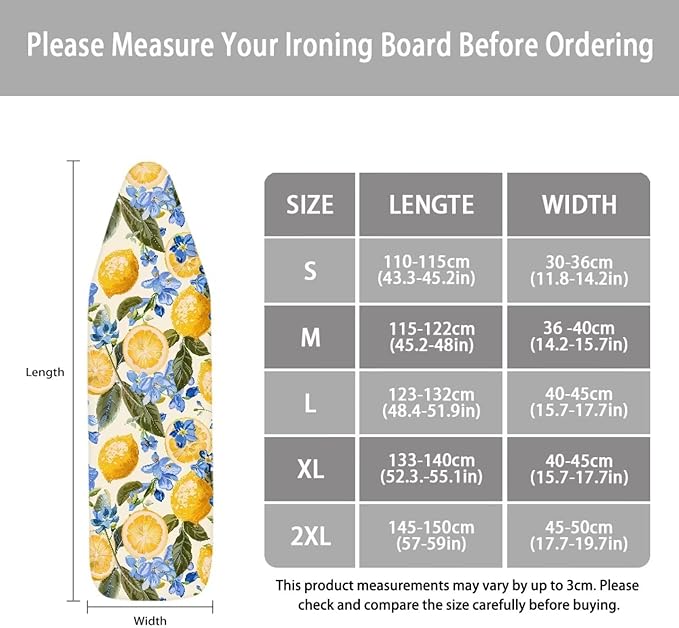 Ironing Board Cover, Ironing Mat, Lemon Ironing Board Cover, Table Top Ironing - Image 5