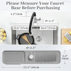 PoYang 24 Inch Faucet Mat for Kitchen Sink Splash Guard Behind Faucet, Sink - Image 2