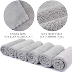SUNLAND Microfiber Face Cloth Reusable Makeup Remover Facial Cleansing Towel - Image 8