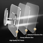 DELITON Clear Cute Storage Hooks, 10 Pack, Adhesion - Image 4