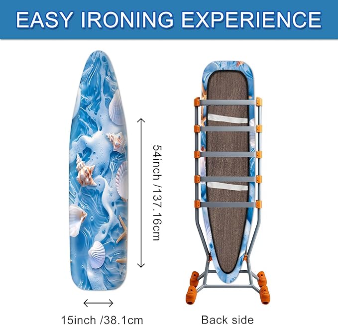 Summer Ocean Shell Ironing Board Cover Stretch Fabric - Image 4