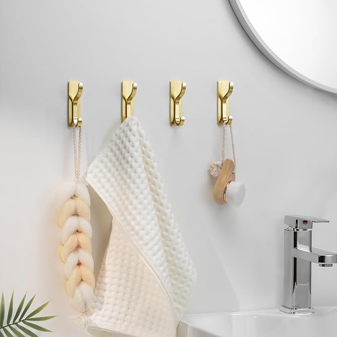 niffgaff Wall Hooks for Coat and Towel: 13lb Adhesive Door Hanger Stick On - Image 8