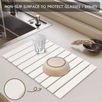 Large Stone Dish Drying Mats for Kitchen Counter, Eco-Friendly Absorbent - Image 6