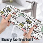 Coffee Coffe Kitchen Sink Splash Guard Faucet Mat Super Absorbent Fast Drying - Image 6