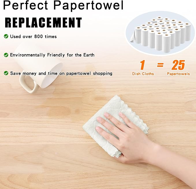 Homaxy 24 Pack Kitchen Dish Cloths, Super Soft and Absorbent Coral Velvet Dish - Image 8