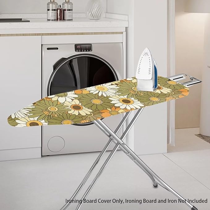 Hippie Flower Print Ironing Board Cover and Pad Thick Padding Standard Size - Image 2