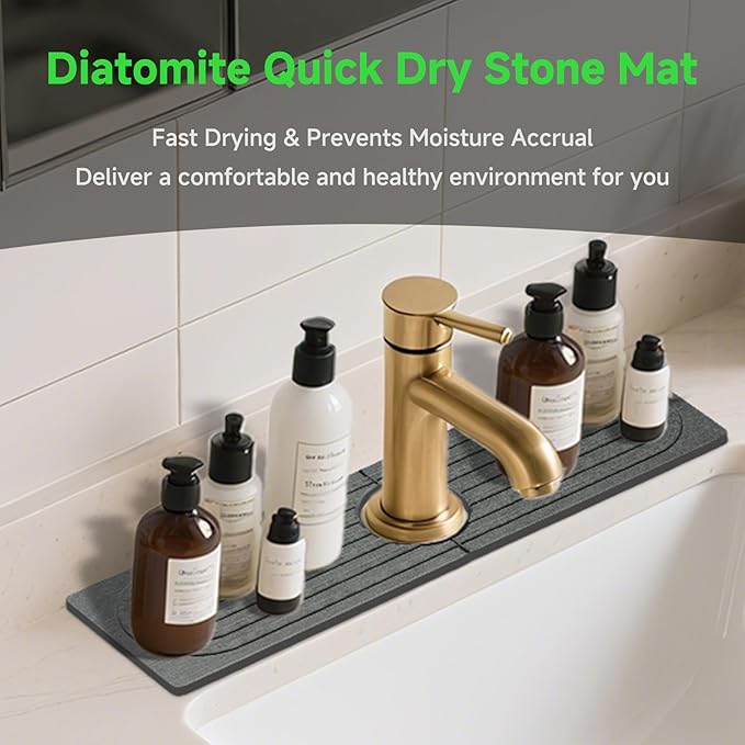 Diatomite Faucet Mat for Kitchen Sink - Image 7