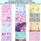 12 Pack Cartoon Colors Microfiber Cleaning Cloths-Cameras Lenses, Sunglasses - Image 6