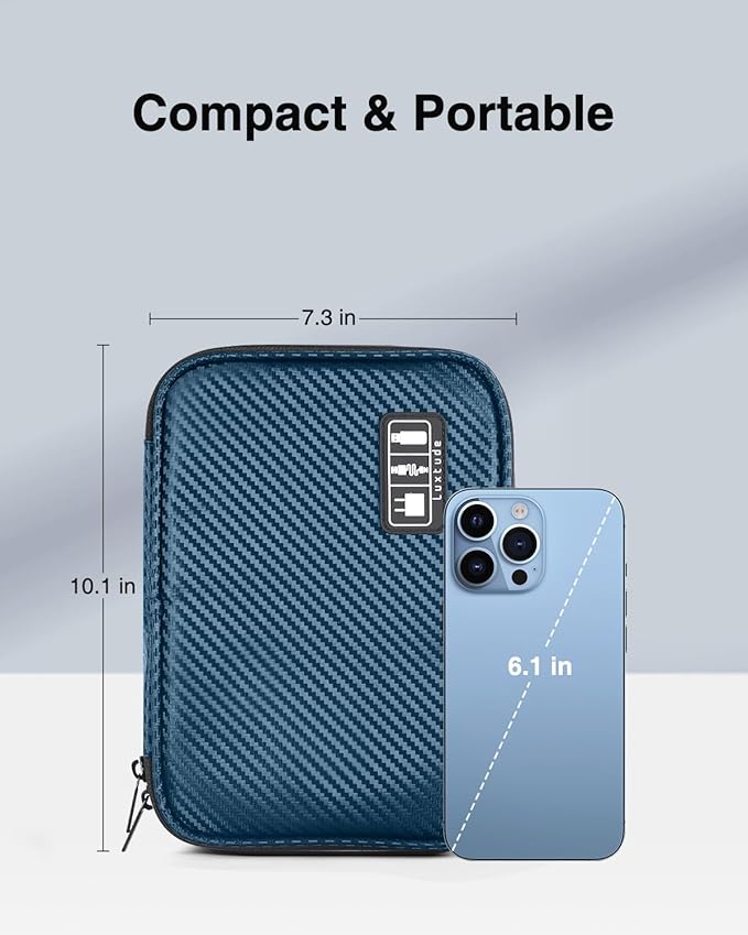 Luxtude Travel Cable Organizer Bag, Cord Organizers Bags, Electronic Organizer - Image 6