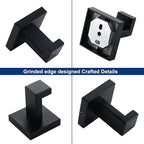 Towel Hooks for Bathrooms, Matte Black Towel Hook for Kitchen Bathroom - Image 7
