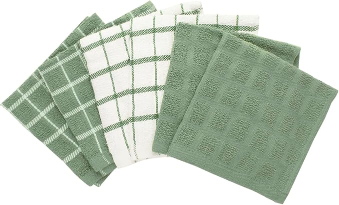 Ritz Premium Terry Check Kitchen Dish Cloths - Image 2