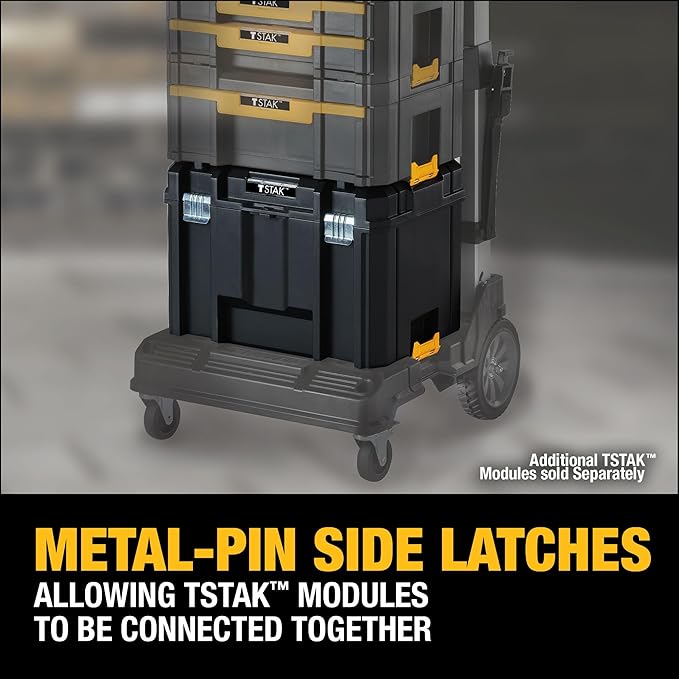 DEWALT TSTAK Tool Box, Extra Large Design, Removable Tray - Image 3