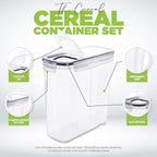 Utopia Kitchen Cereal Containers Storage Set – 2 Pack 4L Airtight Food Storage - Image 4