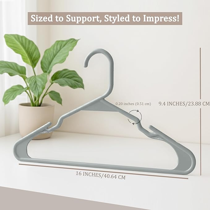 Utopia Home Plastic Hangers 30 Pack - Image 2