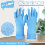 Rubber Reusable Gloves Long Household Dishwashing Gloves Kitchen Cleaning - Image 2