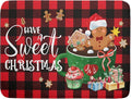 Giwawa Gingerbread Man Dish Drying Mat Large 18x24inch Have A Sweet Christmas by Giwawa