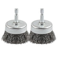2 Pack WENORA Wire Brush Set for Drill, 1/4 Inch Hex Shank, 0.010 Inch Coarse by WENORA