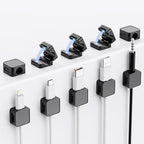 10 Pack Magnetic Cord Organizer Holder, Adjustable Cable Clips, Strong Adhesive by Lakeronelove