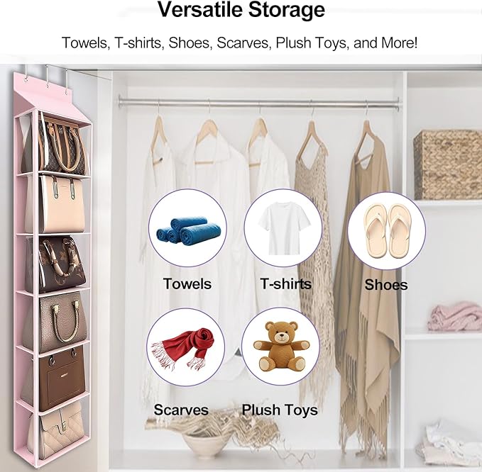 Lirex Over The Door Purse Organizer & Purse Shelf - Image 5