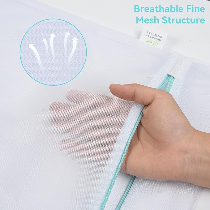 OTraki Mesh Laundry Bag for Delicates 12x16 inch Small Laundry Wash Bags for - Image 3