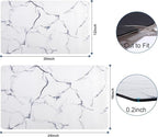 Marble Pattern Dish Drying Mat, Absorbent Coffee Bar Mat - Image 2