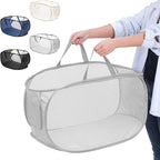 4 Pcs Foldable Pop Up Laundry Hampers, Mesh Laundry Basket - Image 5