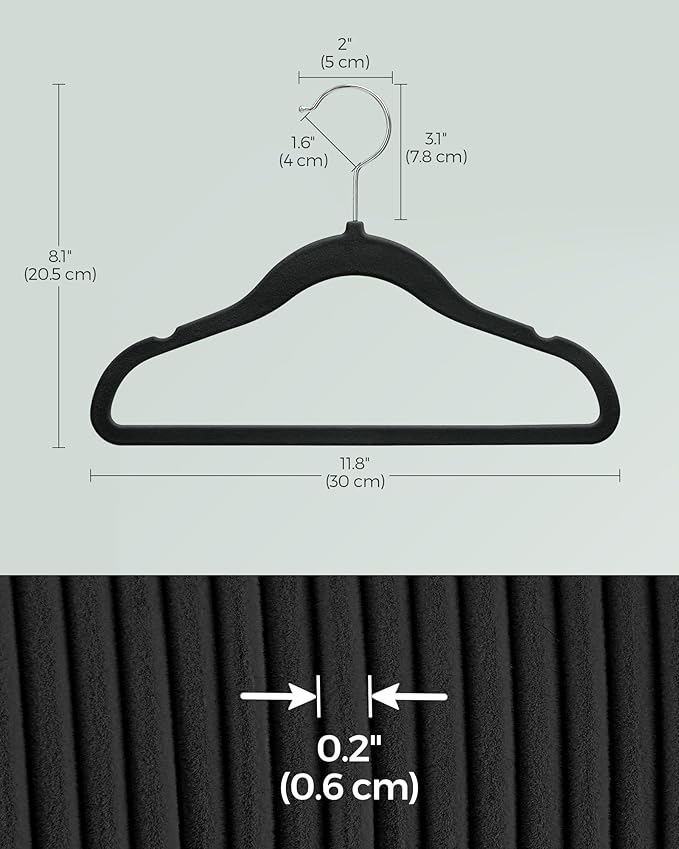 SONGMICS Baby Kids Hangers 50 Pack - Image 5