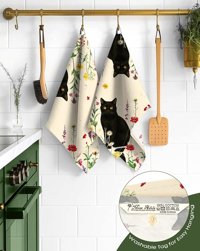 Flour Sack Kitchen Towels Set of 2-18x26 Cotton Dish Towels - Image 3
