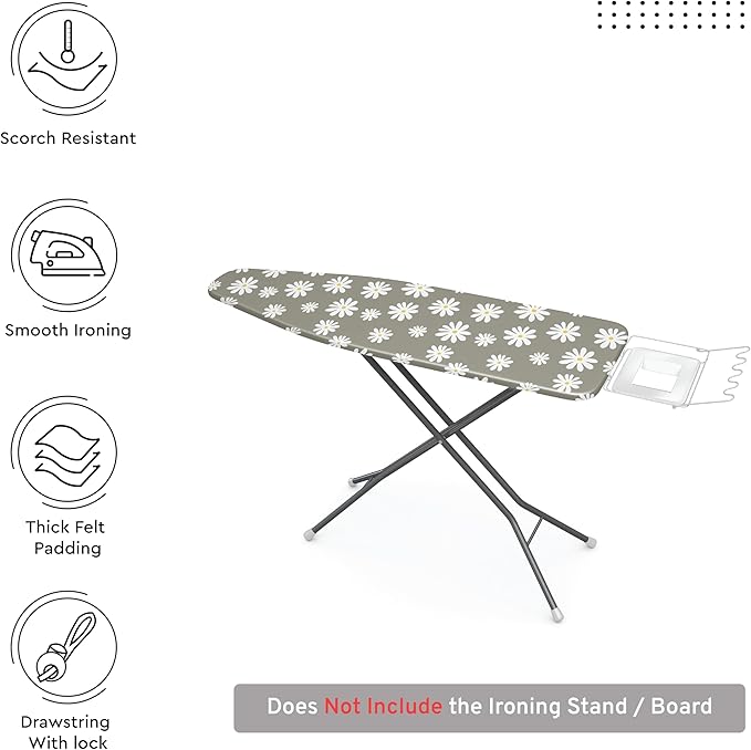 Encasa XO Ironing Board Cover and Pad 54"x18" - Image 3