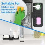 Sponge Holder for Kitchen Sink, Dish Sponge Holder & Soap Tray - Image 7