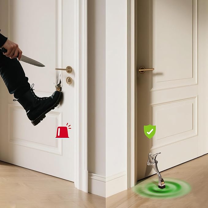 GoldPig Door Stoppers, 4 Packs Kickdown Door Stop - Image 6