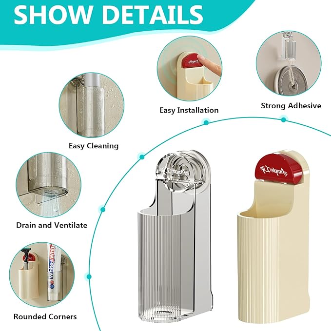 3 Pack Electric Toothbrush Holders - Image 3