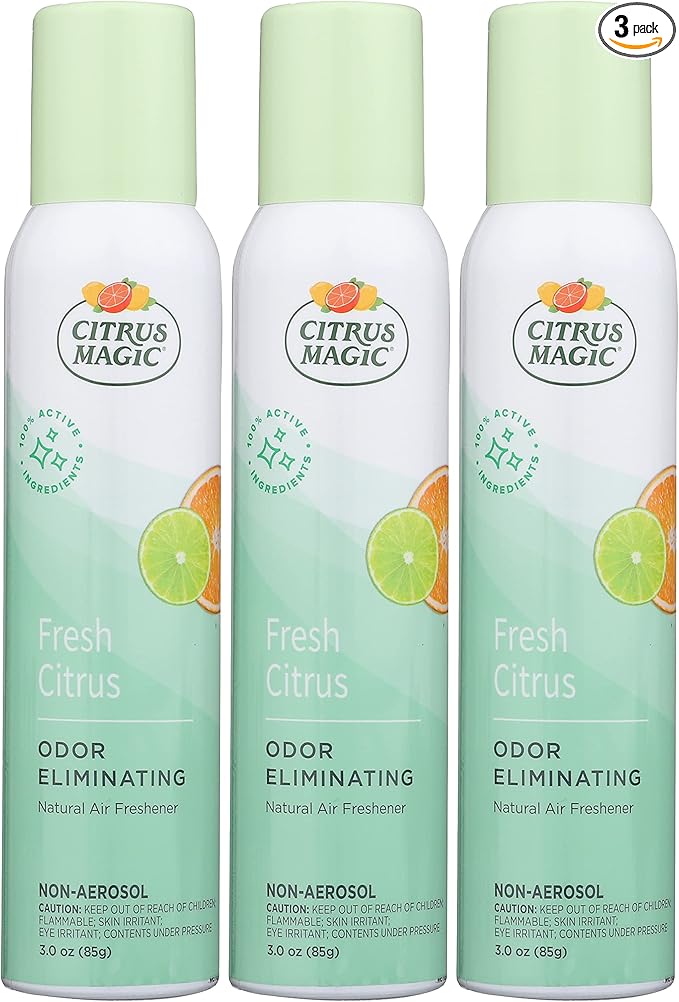 Citrus Magic Freshener Odor Eliminating Air Freshener Spray, 3 Ounce, Fresh by CitrusMagic