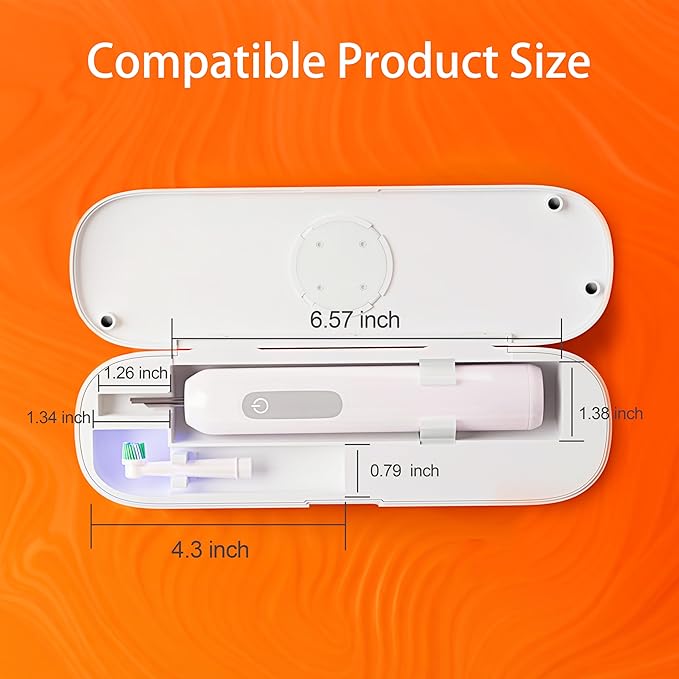 iHave Toothbrush Sanitizer for Electric Toothbrushes, Portable UV Toothbrush - Image 3