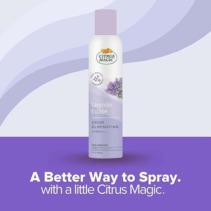 Citrus Magic Odor Eliminating Air Freshener Spray, Lavender Escape - Image 3