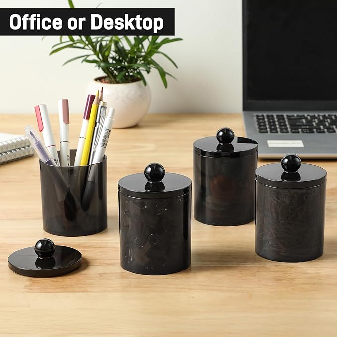 3 Pack Acrylic Qtip Holder Dispenser - Image 7