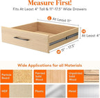 Lifewit 9 Pack Drawer Dividers 4" High 28-43.5cm/11-17" Adjustable Drawer - Image 2