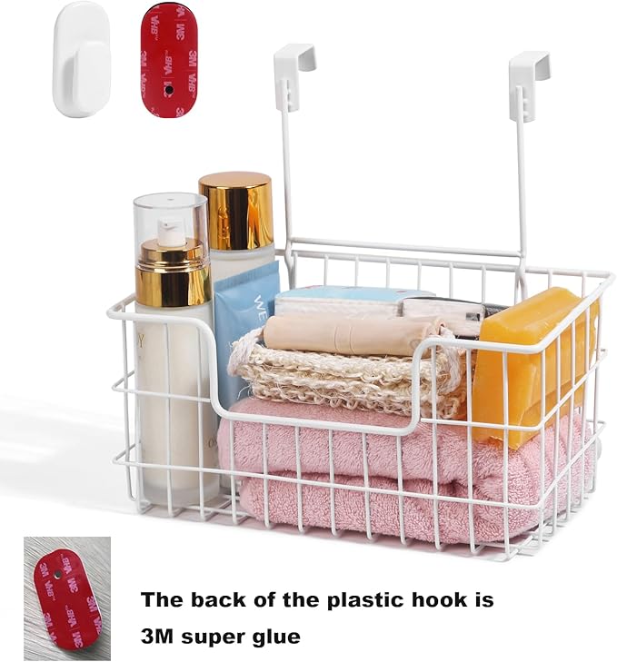 Wire Storage Basket 2 Packs, Wall Mounted Kitchen Bathroom, Hanging Cabinet - Image 9