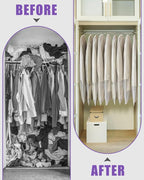 Clear Garment Bags for Hanging Clothes 12 Packs Suit Bags for Closet Storage - Image 5